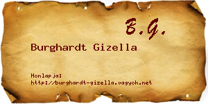 Burghardt Gizella névjegykártya